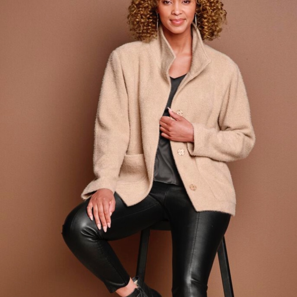 NWT-Johnston & Murphy Women's Eyelash Jacket-Size Small